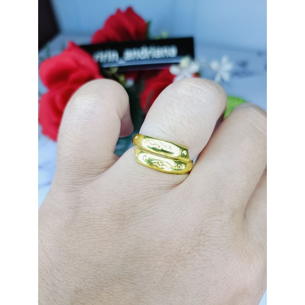 cincin ukir koin 91 dewasa cantik