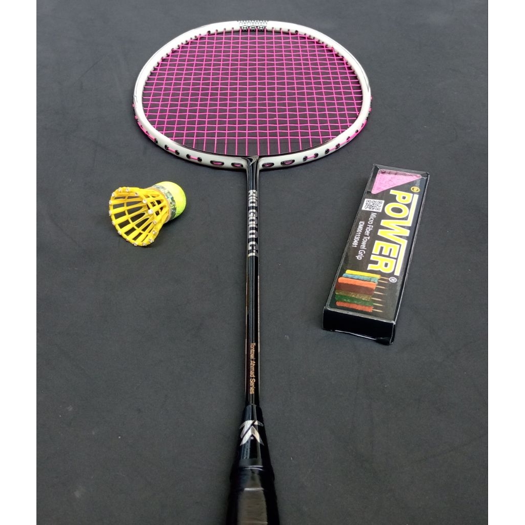 Raket badminton bekas second original flypower rio gold c1