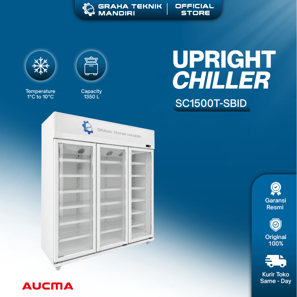 Upright Chiller Aucma SC1500T-SBID