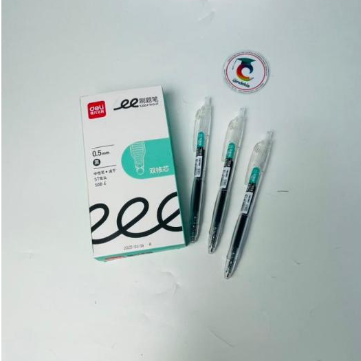 Pulpen  DELI S08-E 0.5mm Hitam - Pcs