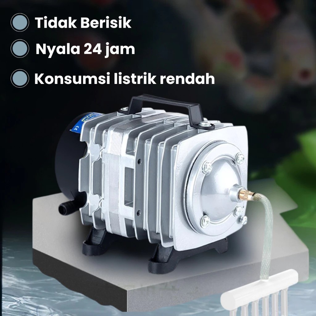 RISSEE Pompa Udara Aerator Kolam Aquarium ACO 004 Mesin Gelembung Udara Oksigen Blower Ikan Akuarium