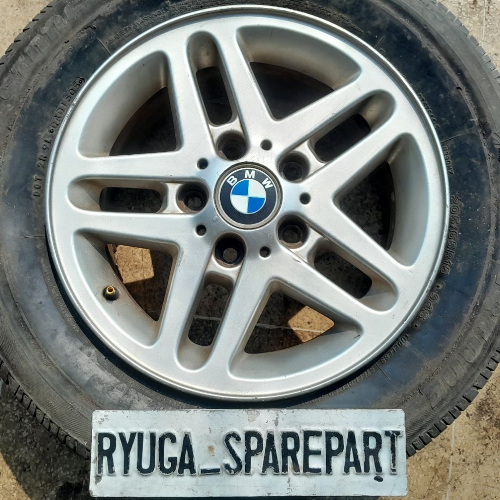 Velg OEM Ring 15 PCD 5×120 ET 42 Original BMW E36 E46 1095368 (Tanpa Ban)