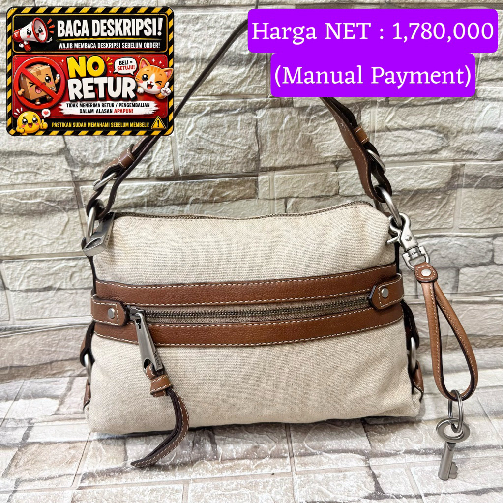 761# NET-Preloved Fossil Fiftyfour Amanda Canvas