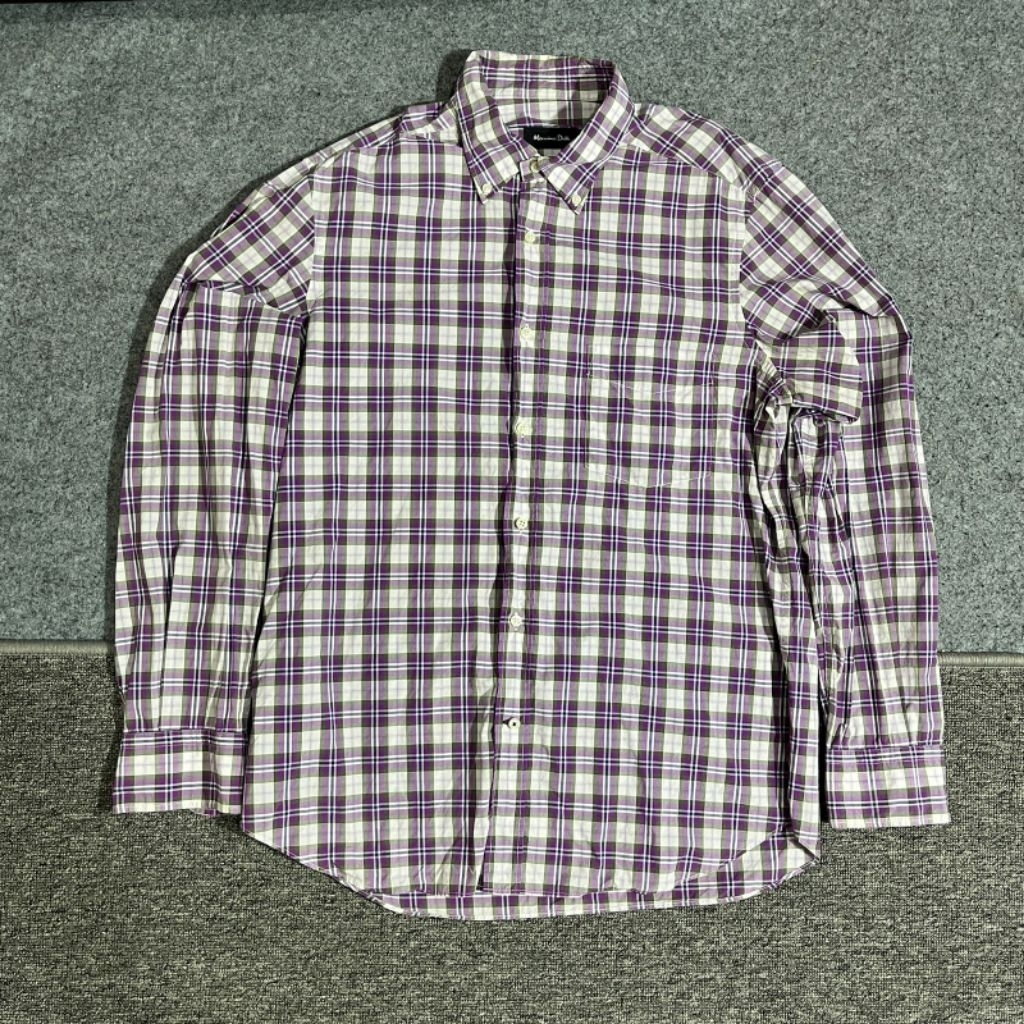 mossimo dutti kemeja lengan panjang motif kotak keren