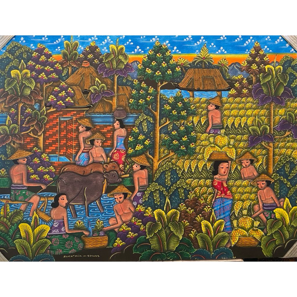 Lukisan Young Artist, Lukisan Tradisi Bali, Lukisan Pasar Tradisional