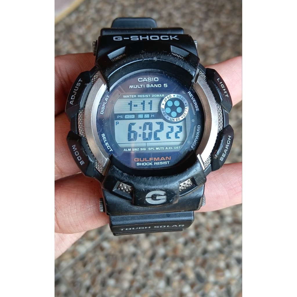 Casio G-Shock GW-9100 Gulfman Tough Solar Second/Bekas/Preloved