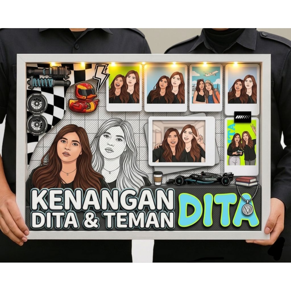 KARIKATUR 3D & SCRAPFRAME MURAH