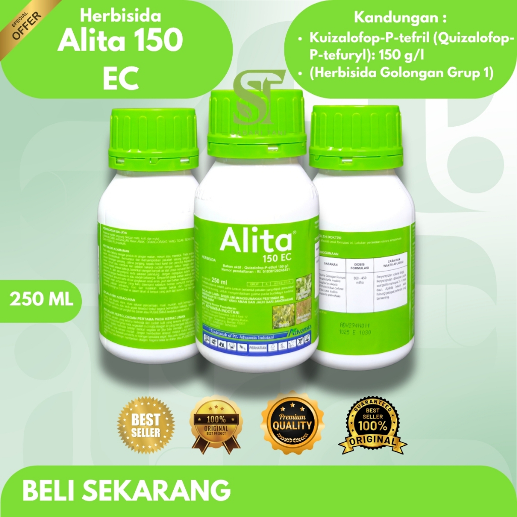 Herbisida ALITA 150 EC 250 ml Advansia - Obat Rumput Pembasmi Lulangan & Jawan