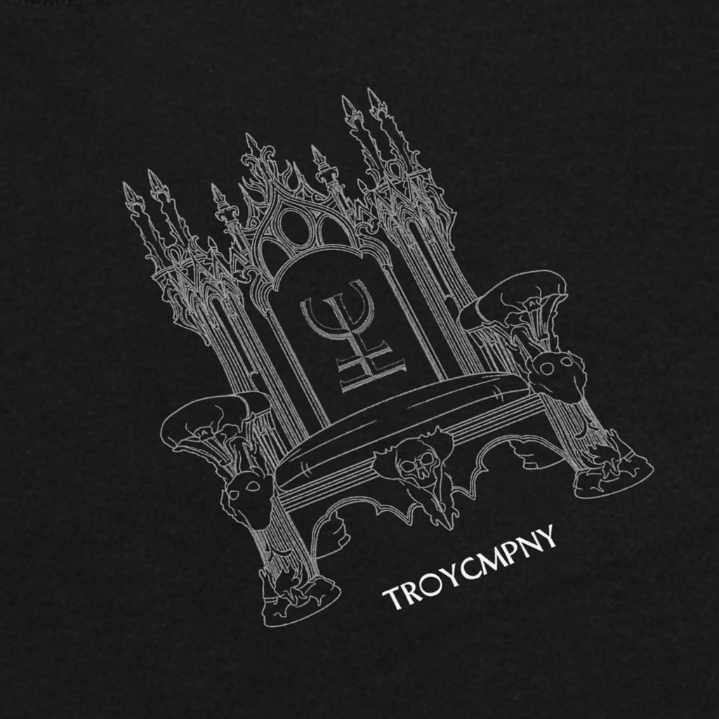Troy Company Tshirt Black Eternal Throne - Kaos Pria Lengan Pendek Hitam MTD 3641