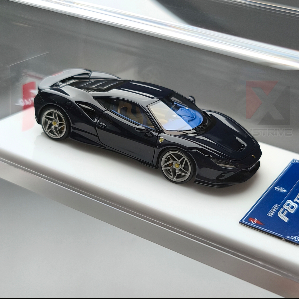 GUO x Made in Heaven 1:64 Ferrari F8 Tributo Blu Pozzi RESIN Model Car
