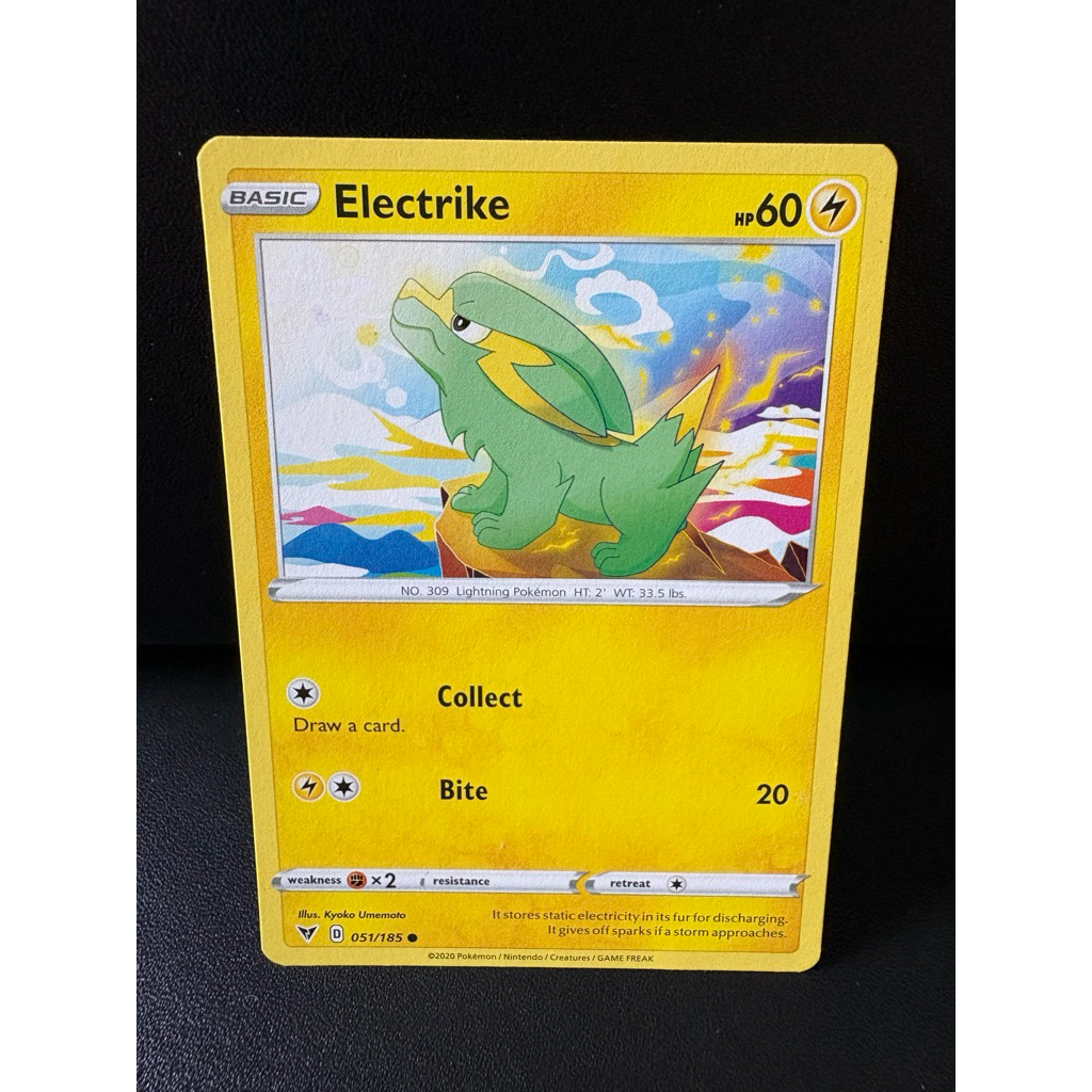 kartu pokemon original common Electrike 051/185