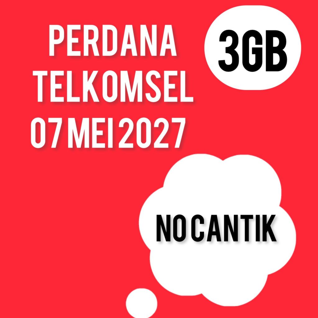 Perdana Telkomsel  3GB NO CANTIK
