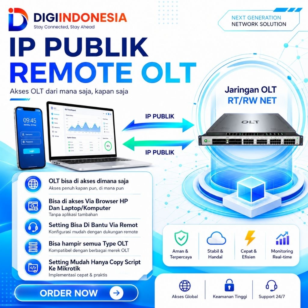 IP Public Remote OLT RT RW NET