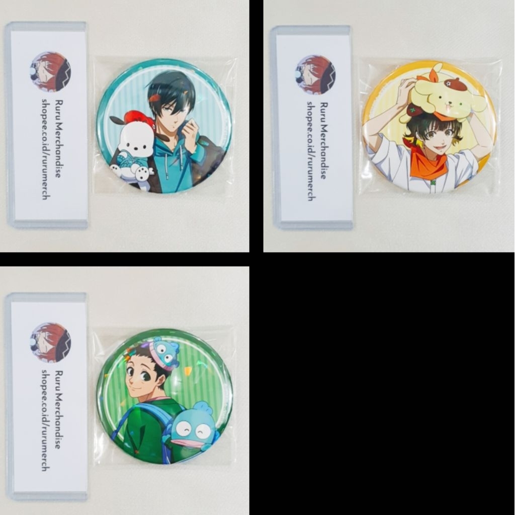 Blue Lock Sanrio Hologram Can Badge