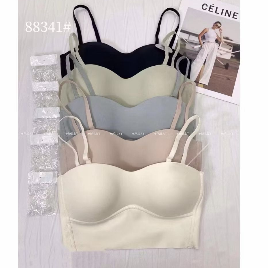 3PCS BRA PUSH UP BRA BH SEAMLESS SPORT TALI SAMPING LEBAR DAN KAIT 5  BRA NGEPUSH PREMIUM BRA KEMBEN