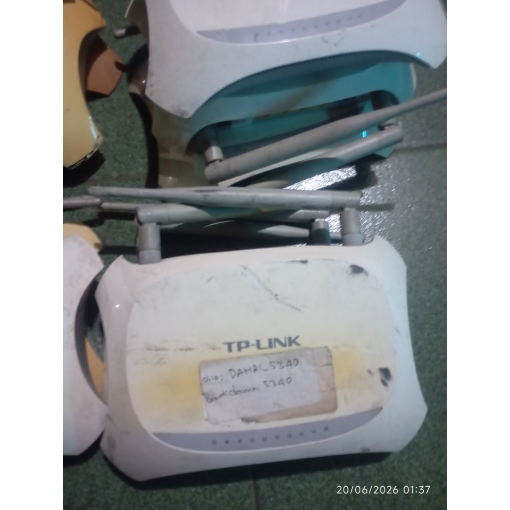 MODEM ROUTER TP-LINK TL-MR3420 kondisi bekas normal