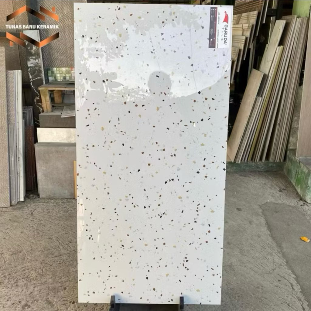 GRANIT 60X60 GARUDA TILE TERRAZZO WHITE | GLAZED POLISHED