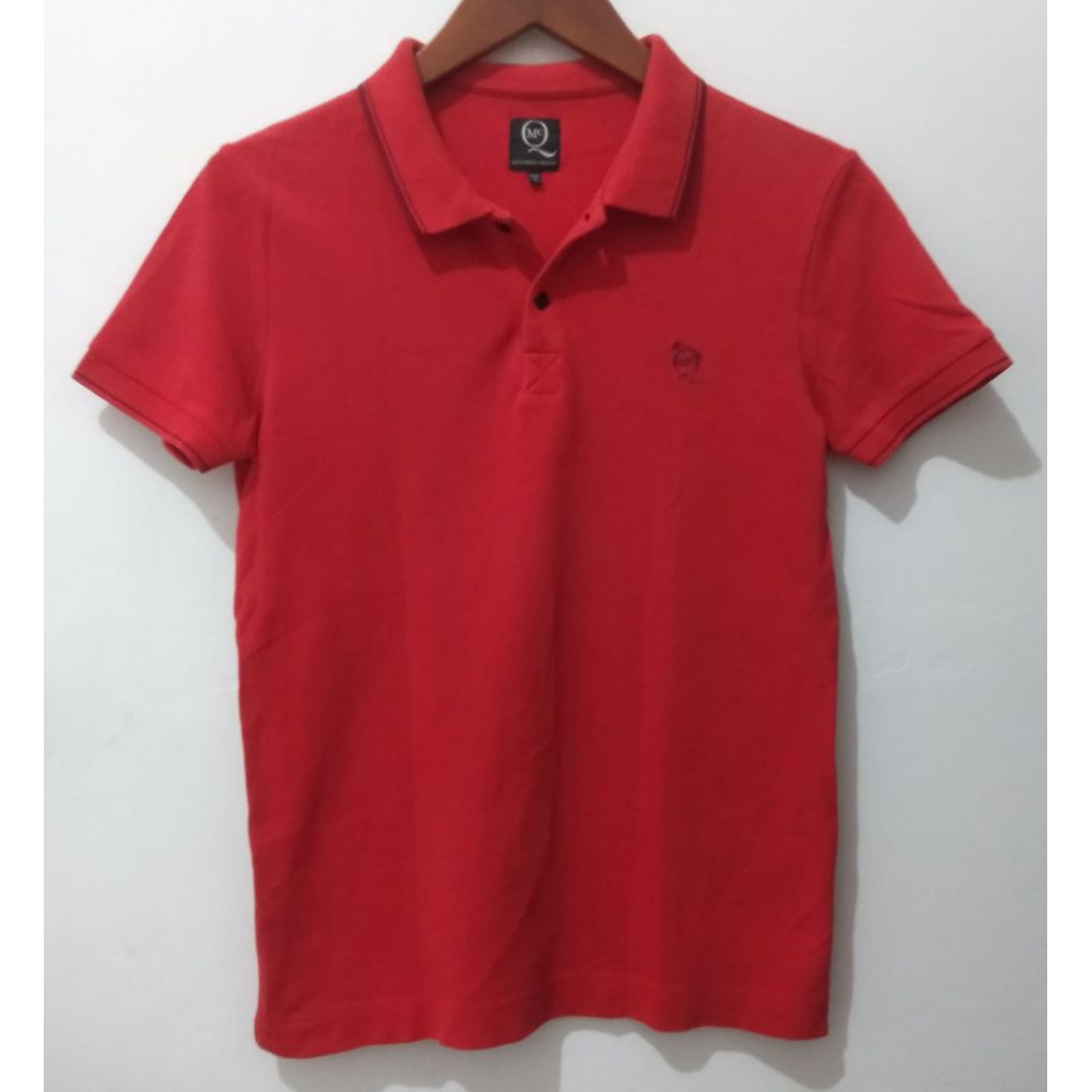 Kaos Polo Pria Alexander MQueen#merah oranye#S#92/68#original#preloved