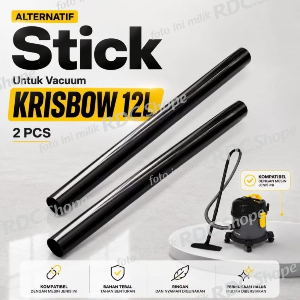 ALTERNATIF STIK VACUUM CLEANER 12L KRISBOW. STIK VACUUM WET & DRY 12L KRISBOW 10100235