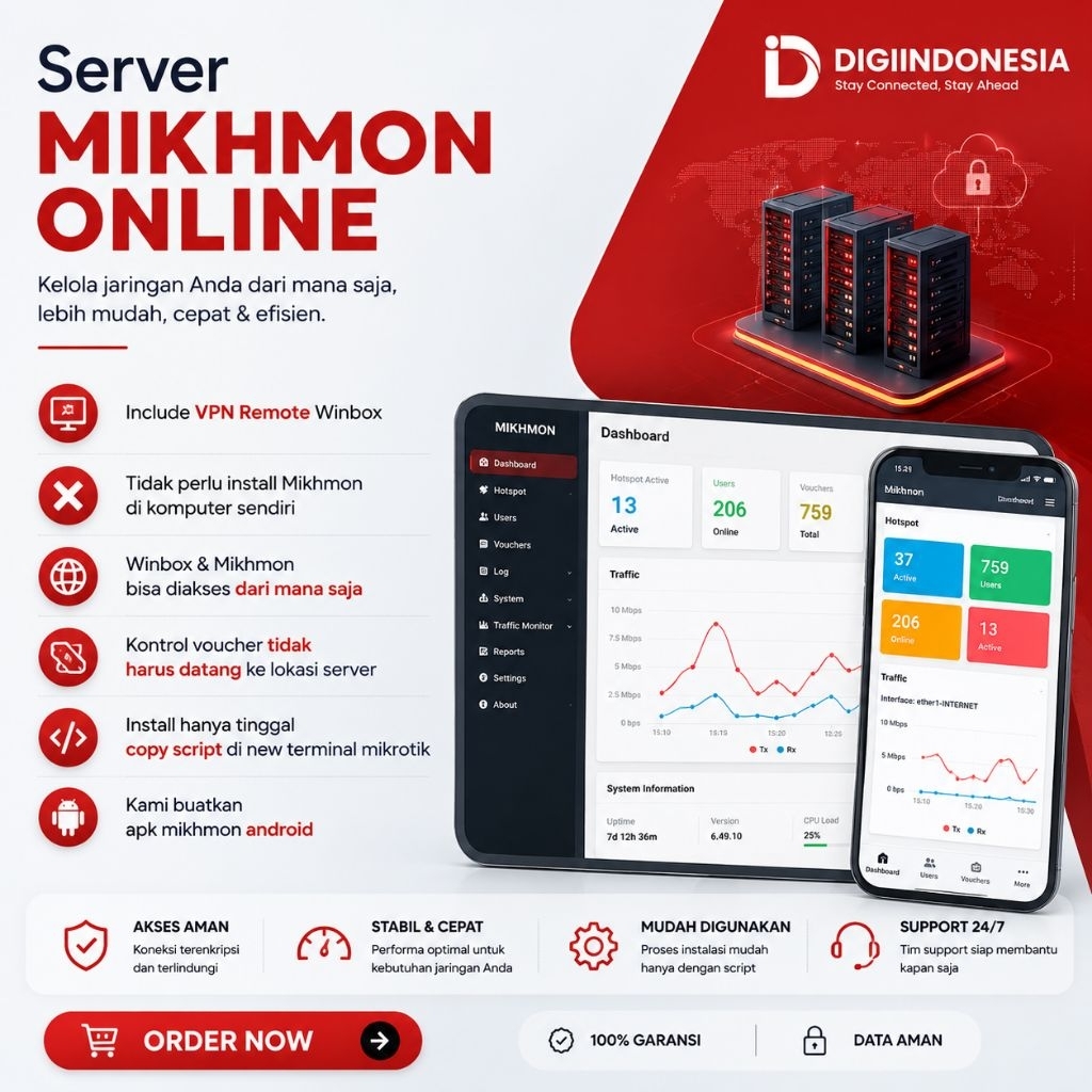 Mikhmon Online Mikrotik Cloud Web Server
