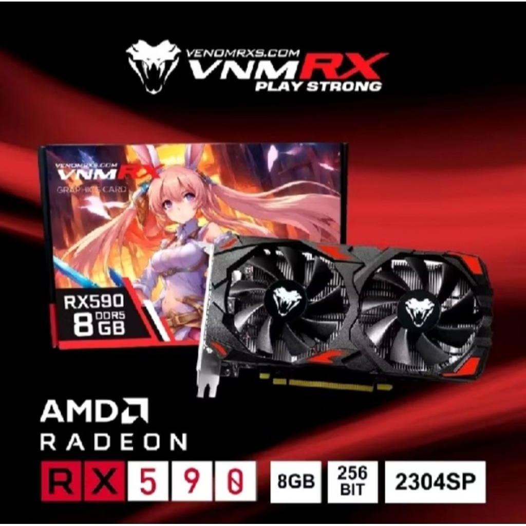VENOMRX RADEON RX 590 8GB DDR5 256bit DUAL FAN - RX590