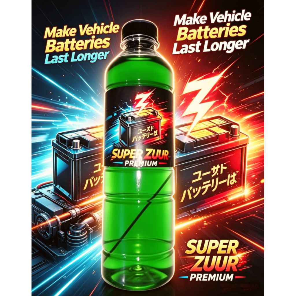 AIR AKI + ACCU ZUUR - PREMIUM SUPER ZUUR AKI MOTOR