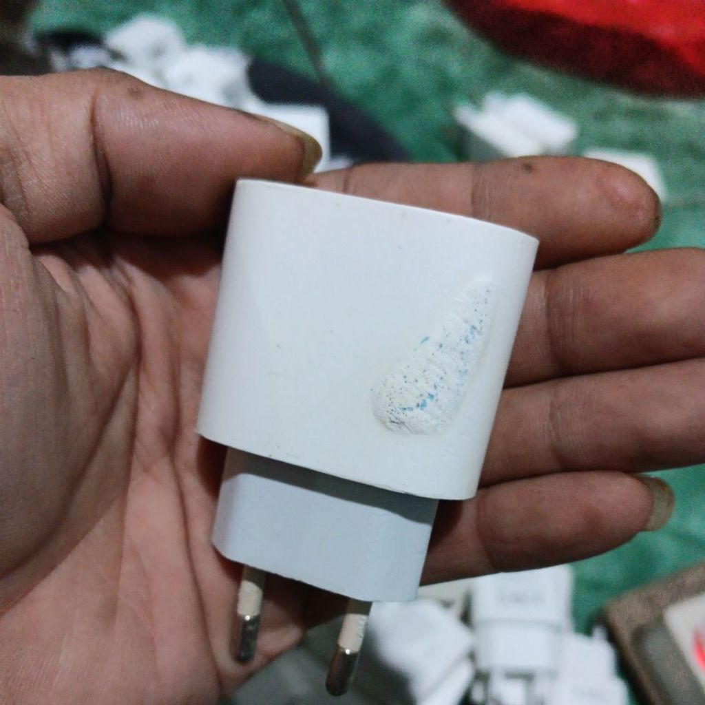 batok charger iPhone original minus
