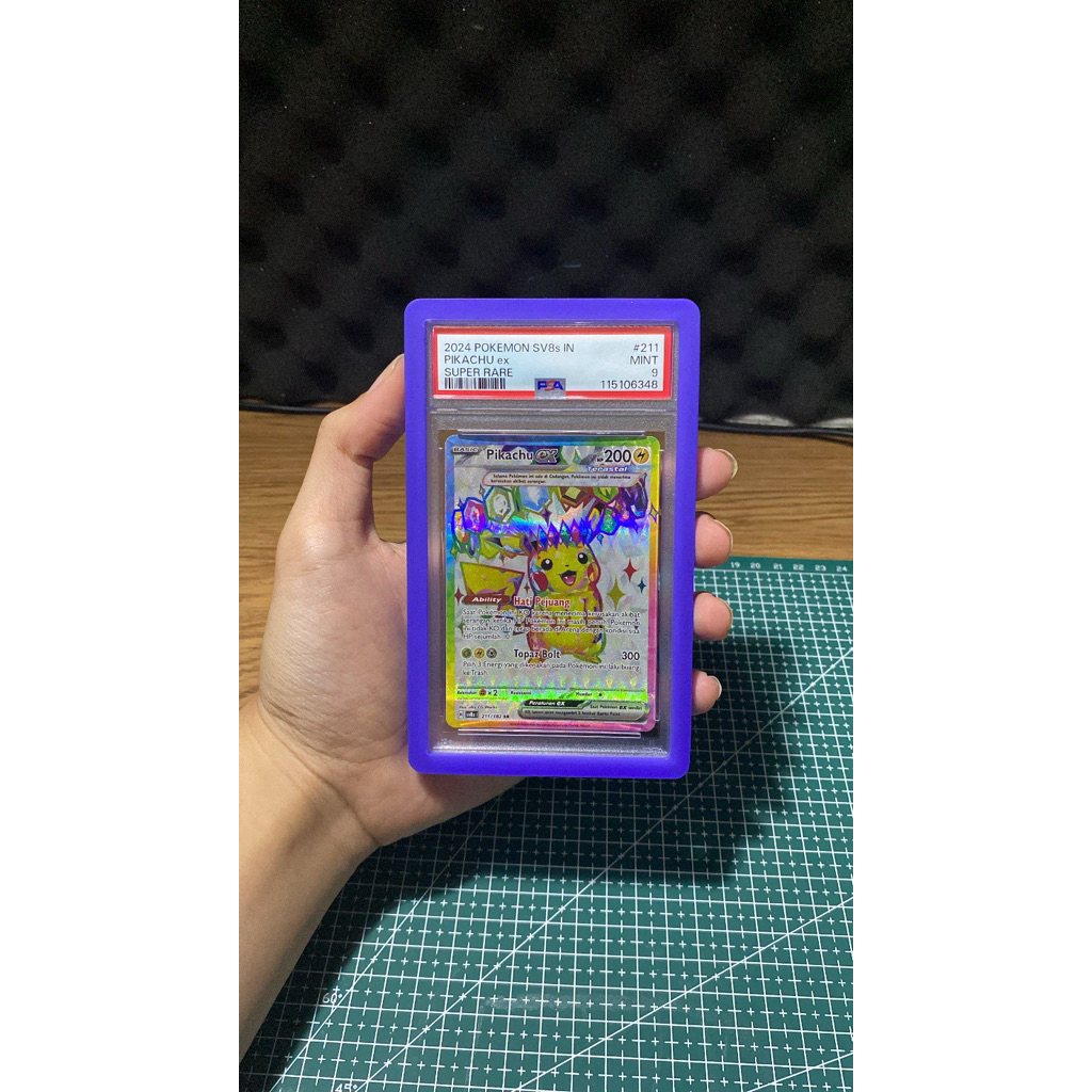 Kartu Pokemon TCG Indonesia - Pikachu SR Kilat Rasi PSA 9