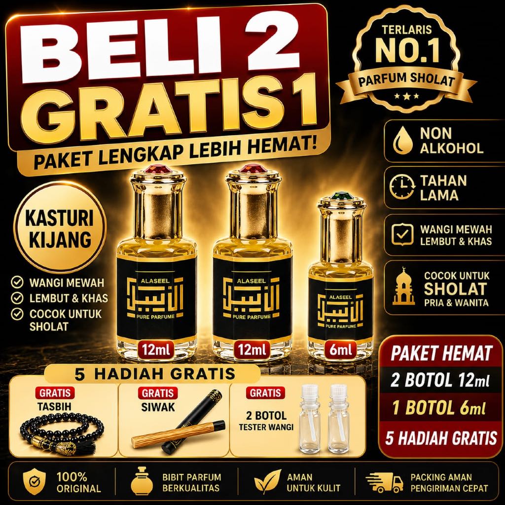 Terlaris Parfum Sholat Non Alkohol Minyak Kasturi Original Minyak Kasturi Asli parfum kasturi