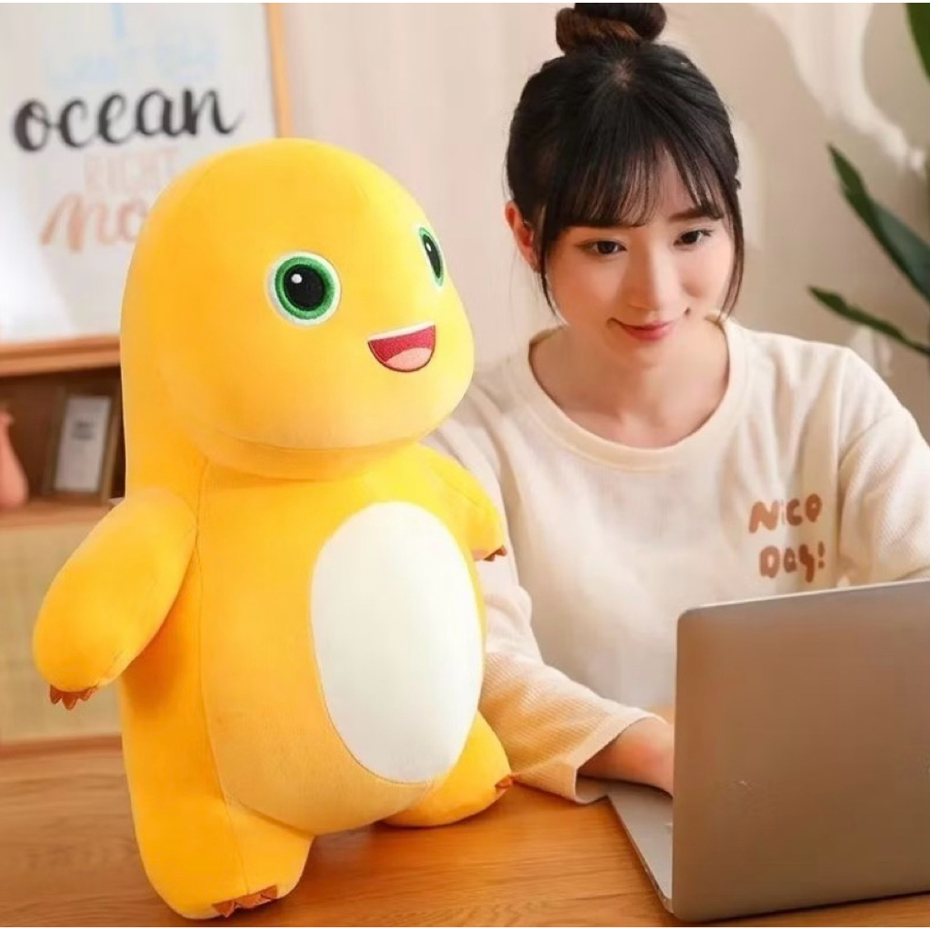 Boneka Dino Nailong Kuning Lucu DinoNailong