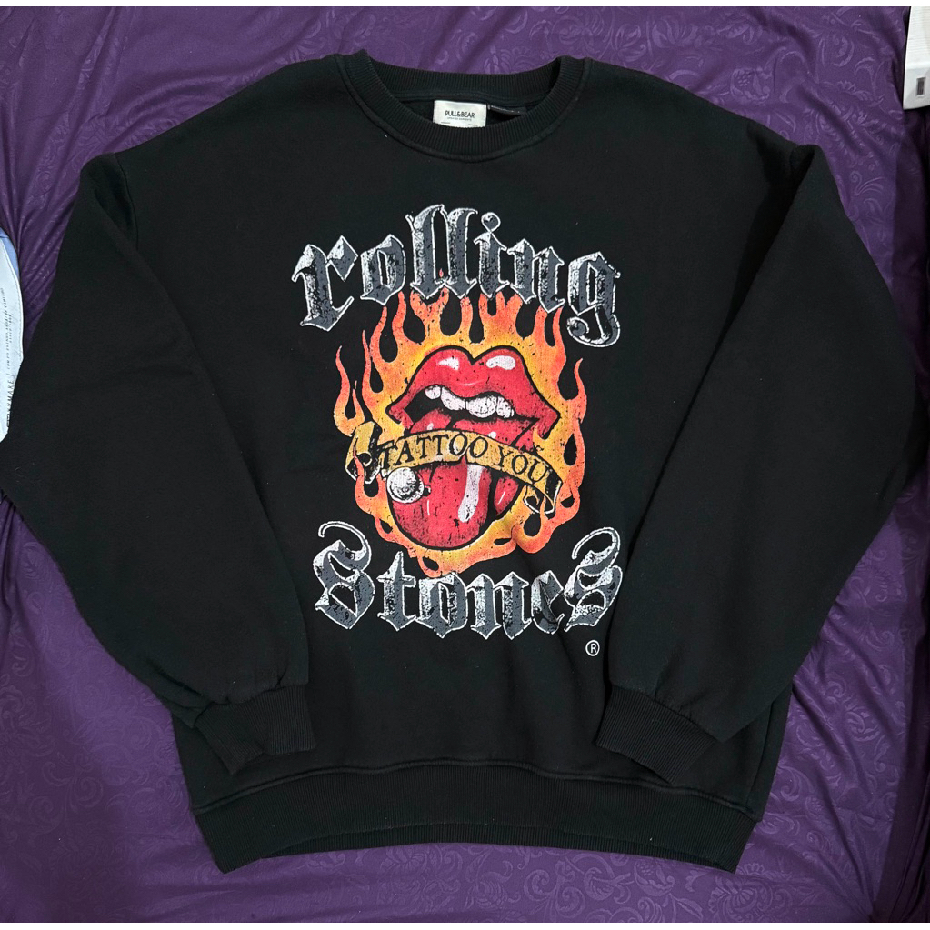 Crewneck PULL & BEAR x Rolling stoned Original