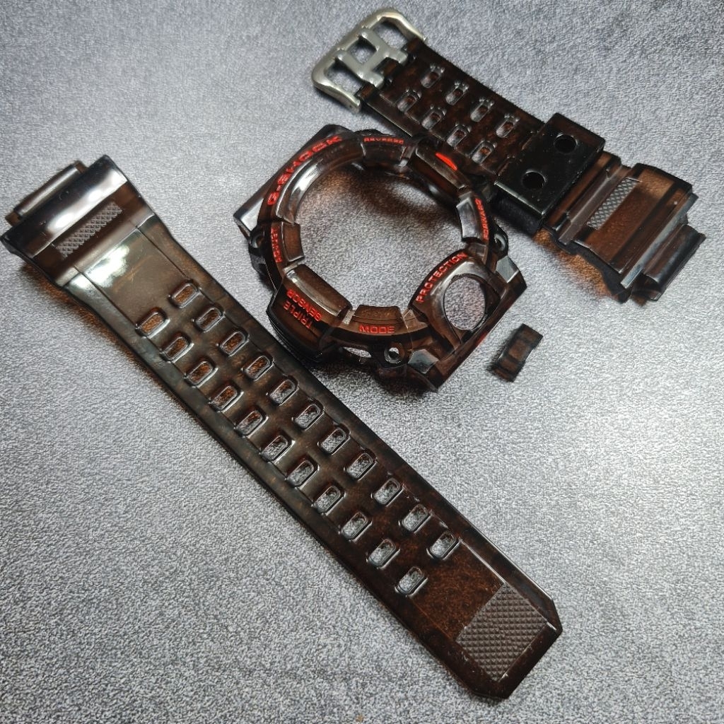 BNB BEZEL STRAP G-SHOCK GW9400 GW-9400 CRYSTAL BLACK RED