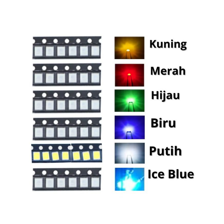 10 PCS Lampu LED SMD 3528 Universal LED All Type Speedometer