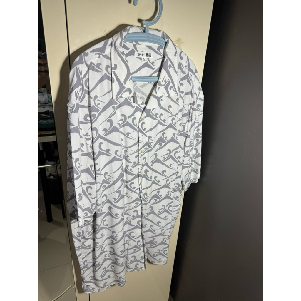 Uniqlo Unsodo open collar short sleeve shirt XL preloved second