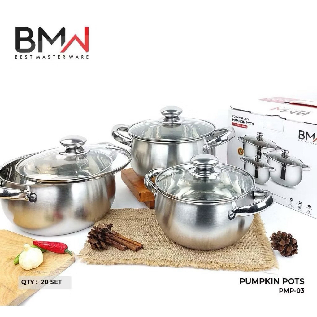 Pumpkin Pot / Panci Set Stainless Tebal