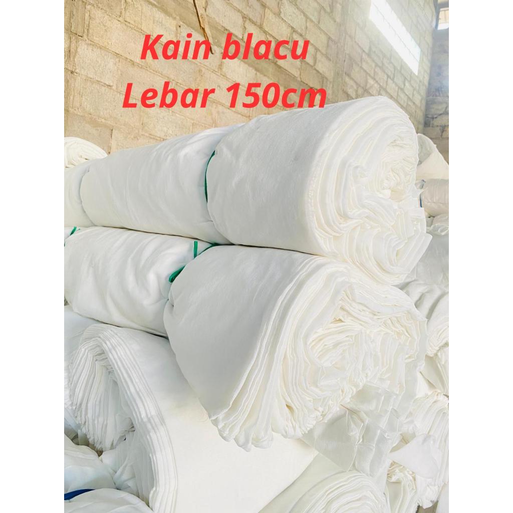 kain blacu,putih,polos,tebal,Lebar 150cm