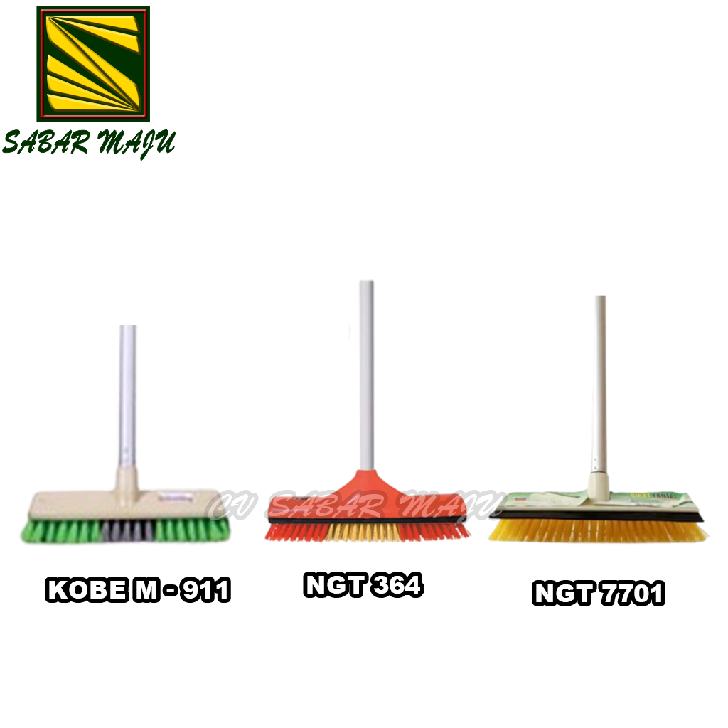 Nagata Sikat Lantai Gagang Panjang / Sikat + Wafer Air Gagang Panjang