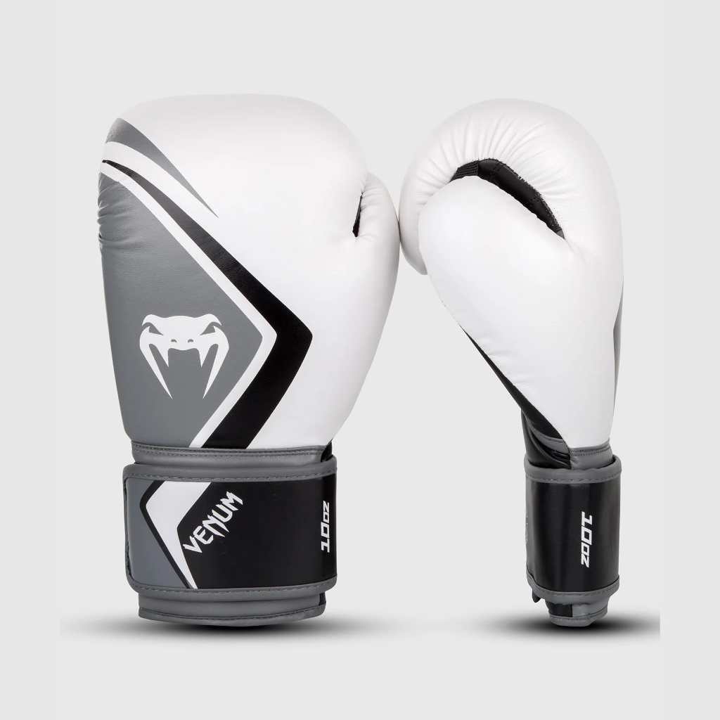 Sarung tinju Venum boxing glove Contender 2.0 White Grey Black Original