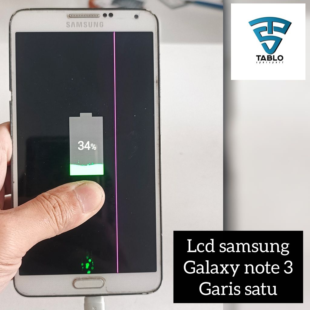 Lcd touchscreen frame samsung galaxy note 3 sm-n900 garis satu