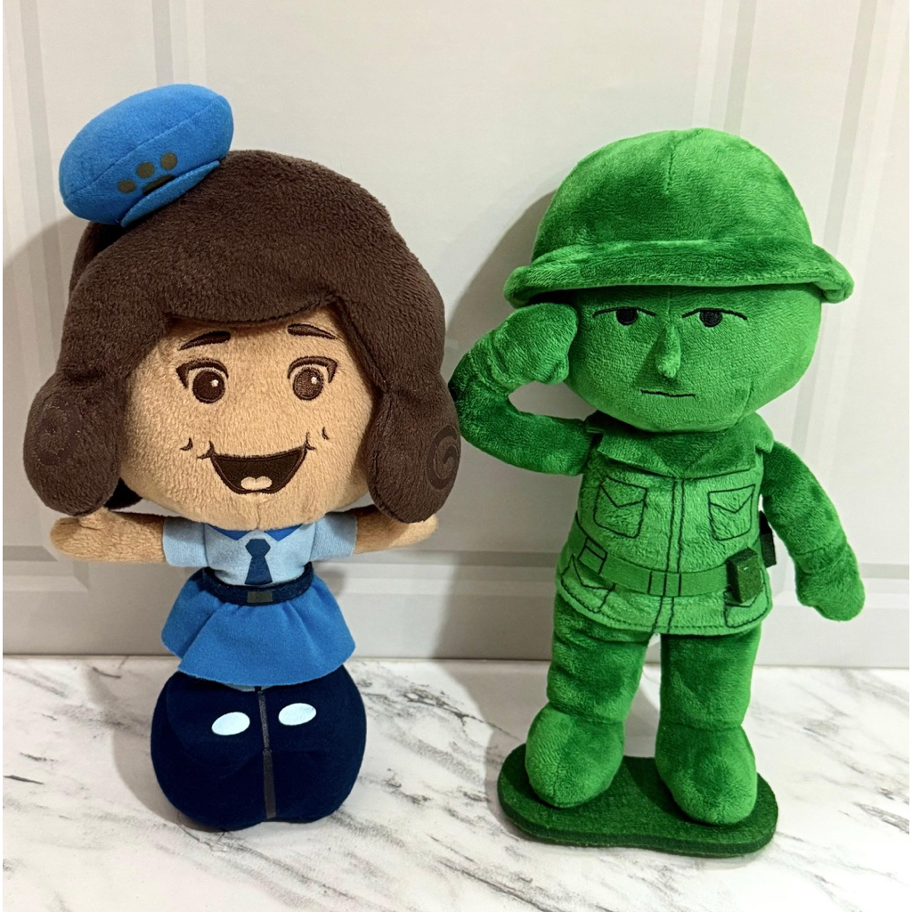 Boneka Plushie Green Army & Officer Giggle Mcdimples from Toy Story Disney