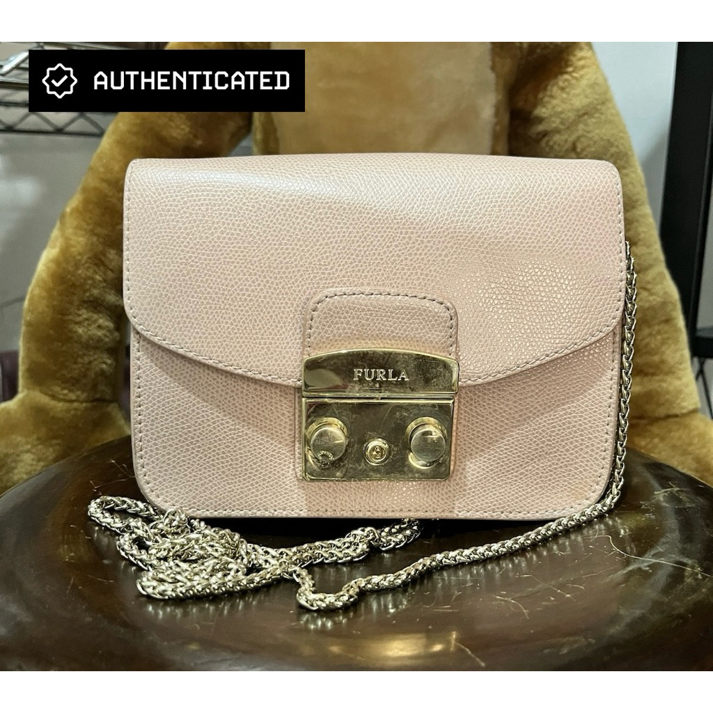 preloved sling bag selempang tas mini metropolis furla