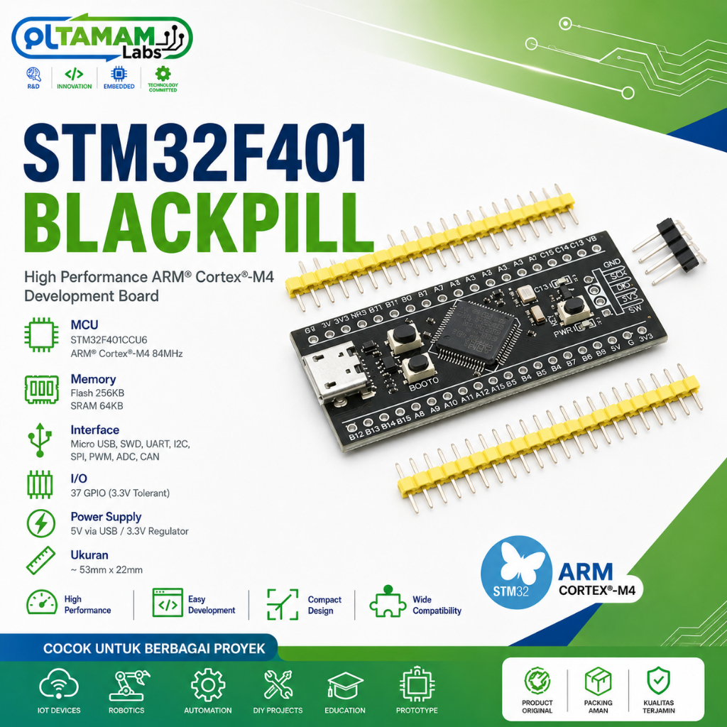 MODUL STM32F401 BLACKPILL MICROCONTROLLER