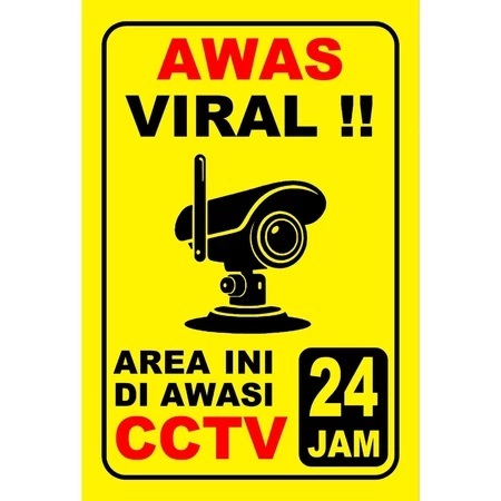 Stiker pengawasan CCTV ,stiker CCTV ,stiker peringatan CCTV ,stiker pantauan CCTV ,stiker CCTV