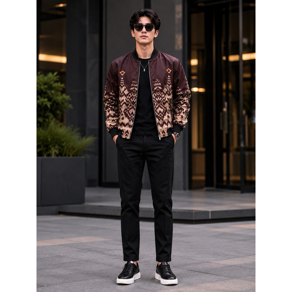 bomber jaket batik premium jumbo