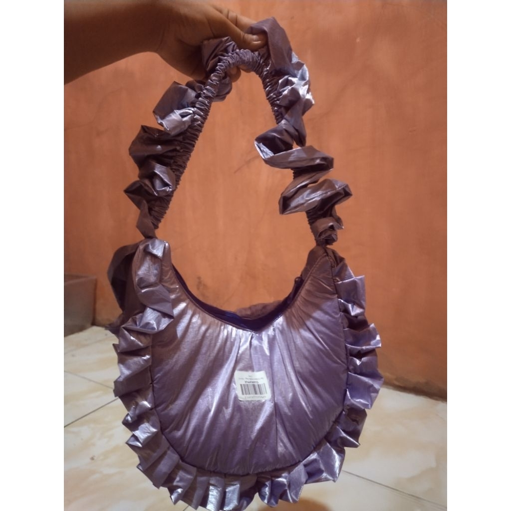 Ruffle Bag Serut - Lilac