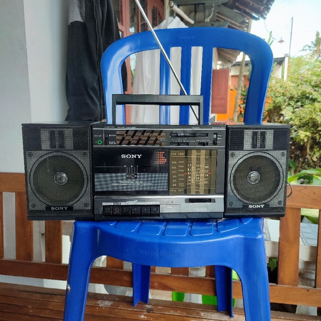 Pemutar Kaset Pita Radio Tape FM MW SW SONY CFS-3300S NORMAL SIAP PAKAI