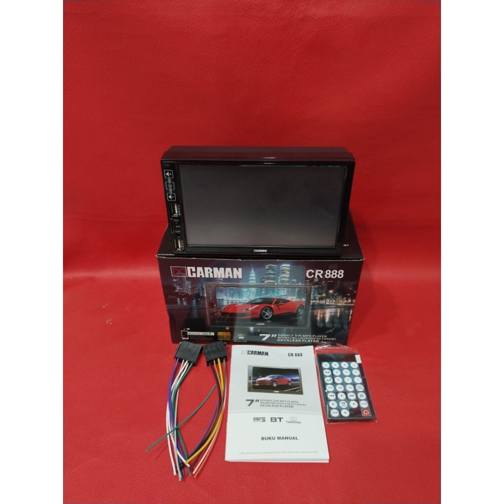 Headunit Doubledin CARMAN seri CR-888 non CD Pullglas Millorink Supot Mp4 mp5