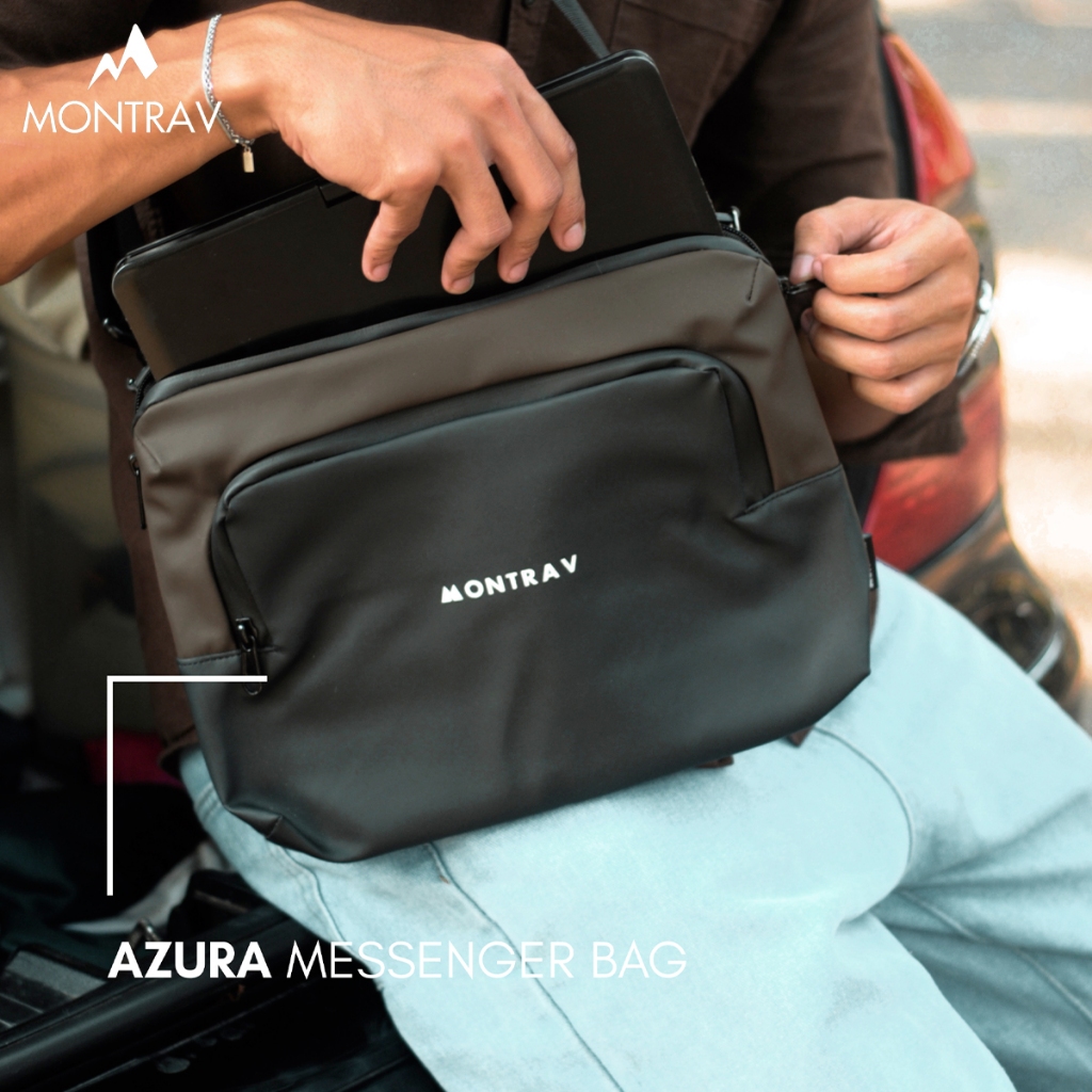 MONTRAV - Azura Tas Tablet 12 Inch - Tas Selempang Sling Bag Anti Air Waterproof