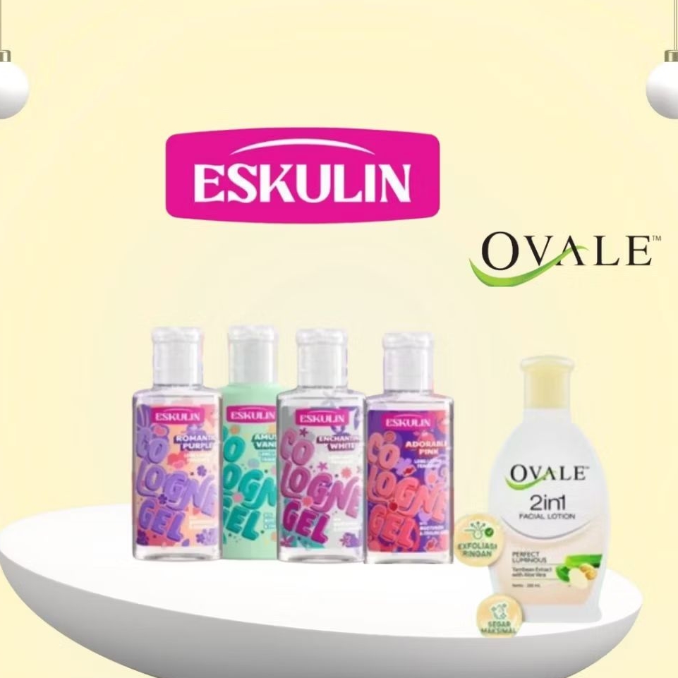 Eskulin Cologne Gel 50ml | Long - Lasting Fragrance With Moisturizer & Cooling Agent | Parfum - Oval
