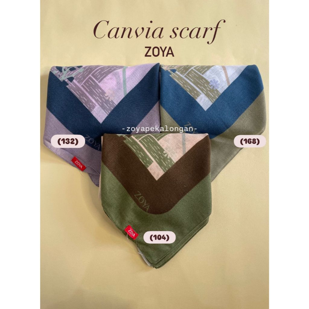 SALE - HIJAB MOTIF KERUDUNG ZOYA CANVIA SCARF